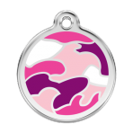 Pink Camouflage Pet Tag