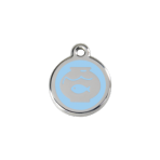 Light Blue Fish Bowl Pet Tag