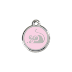 Pink Mouse Pet Tag