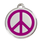 Purple Peace Pet Tag