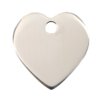 Stainless Steel Heart Pet Tag