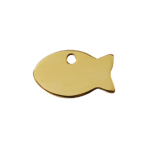 Brass Fish Pet Tag