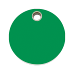 Green Circle Pet Tag