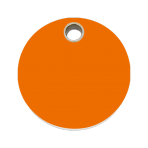 Orange Circle Pet Tag