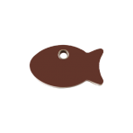 Brown Fish Pet Tag