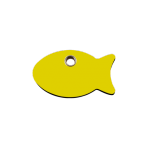 Yellow Fish Pet Tag