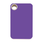Purple Rectangle Plastic Pet Tag