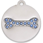 Bailey Bling Round Pet Tag Small