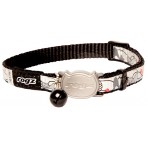 Rogz Reflecto Cat Collar 11mm - Black Cat