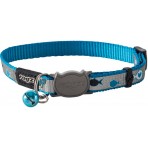 Rogz Reflecto Cat Collar 11mm - Blue Fish