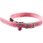 Rogz Sparkle Cat Pin Buckle Collar 11mm - Pink