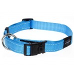 Rogz Utility Reflective Stitching Dog Collar - Turquoise