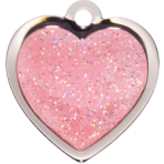 Pink Sparkle Heart Small