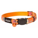 Rogz Neo Cat Collar 11mm - Orange Candystripes