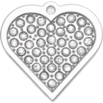 Twinkle Bling Heart Pet Tag Small