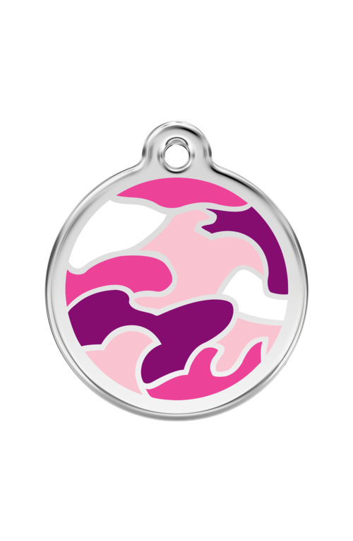 Pink Camouflage Pet Tag