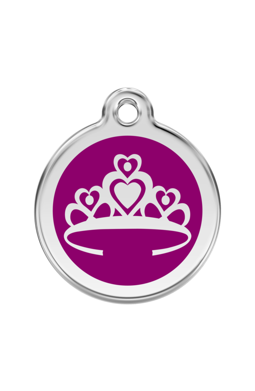 Purple Crown Pet Tag