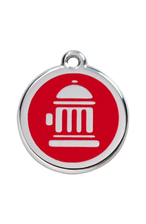 Red Fire Hydrant Pet Tag
