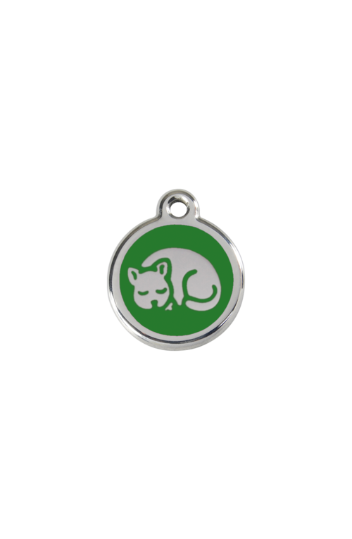 Green Kitten Pet Tag