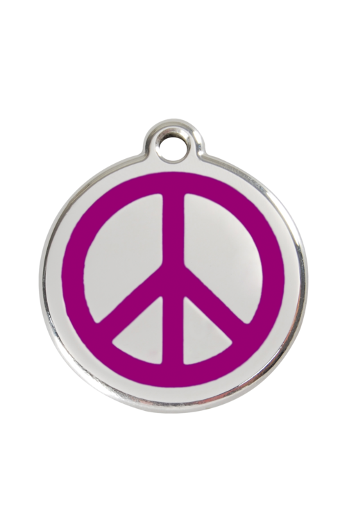 Purple Peace Pet Tag