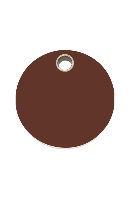 Brown Circle Pet Tag