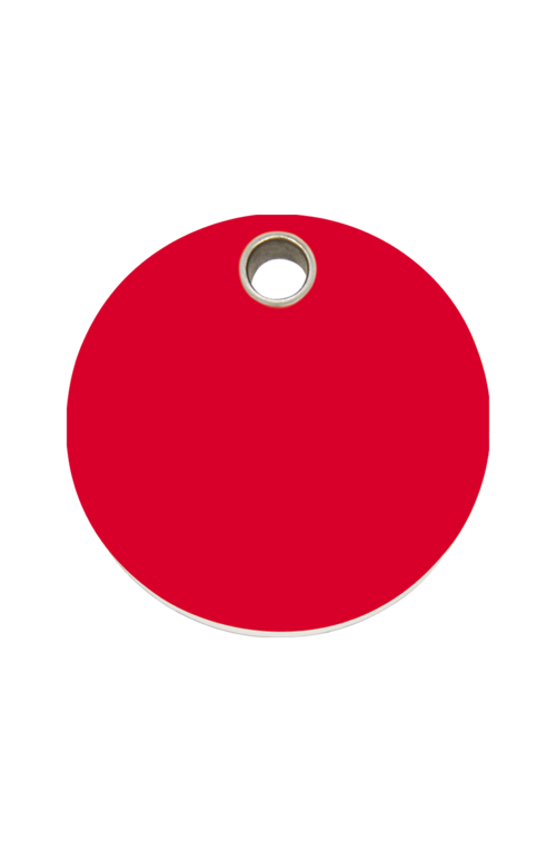 Red Circle Pet Tag