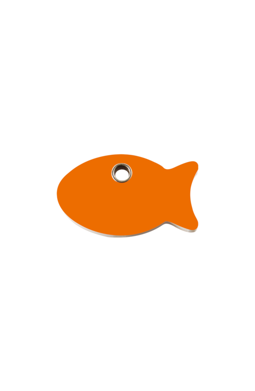 Orange Fish Pet Tag