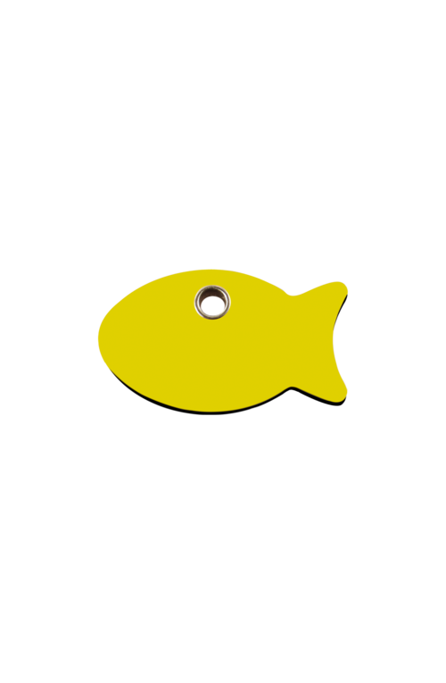 Yellow Fish Pet Tag