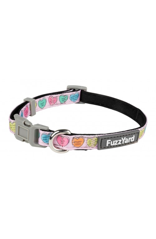 FuzzYard Candy Hearts Dog Collar - EXTRA SMALL ONLY