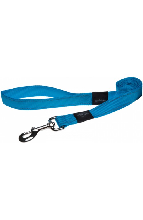 Rogz Utility Reflective Stitching Dog Lead - Turquoise