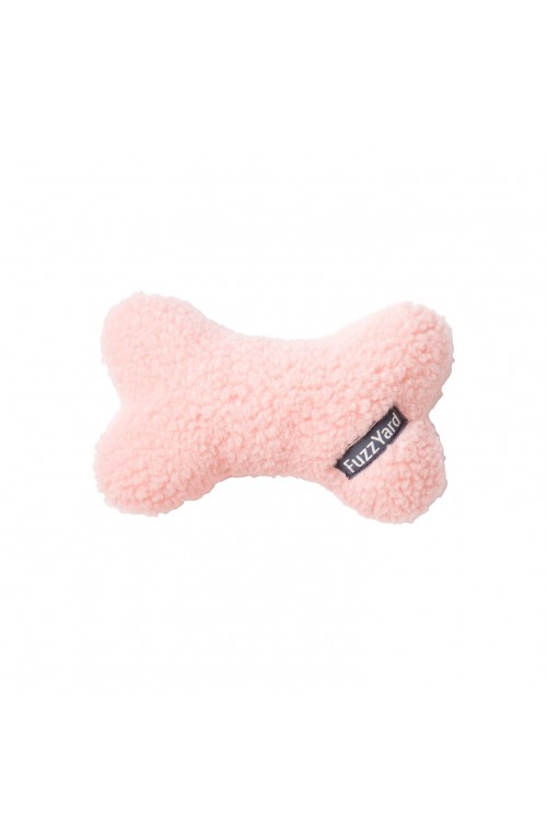 FuzzYard Plush Bone Dog Toy - Pink