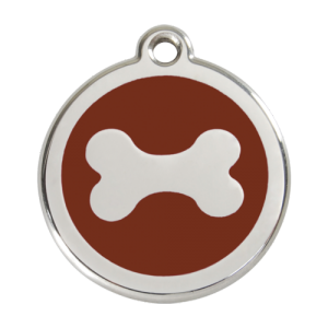 Brown Bone Pet Tag