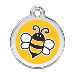 Yellow Bumble Bee Pet Tag
