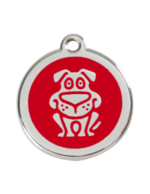 Red Dog Pet Tag
