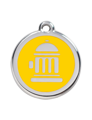 Yellow Fire Hydrant Pet Tag