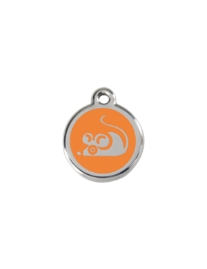 Orange Mouse Pet Tag