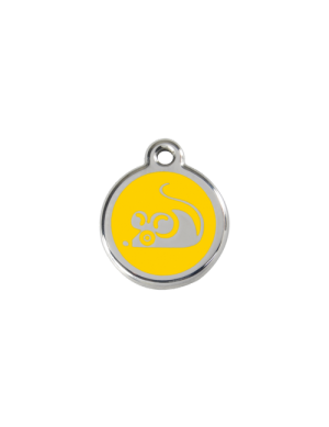 Yellow Mouse Pet Tag