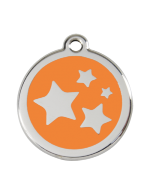 Orange Star Pet Tag
