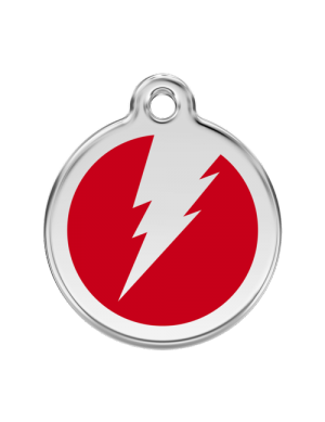 Red Flash Pet Tag