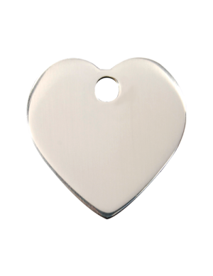 Stainless Steel Heart Pet Tag