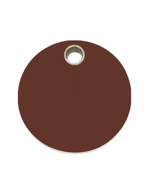 Brown Circle Pet Tag