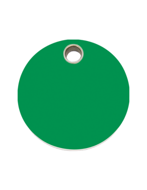 Green Circle Pet Tag