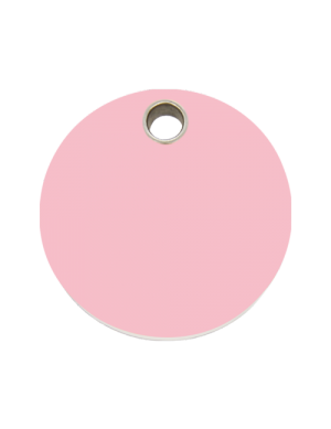 Pink Circle Pet Tag