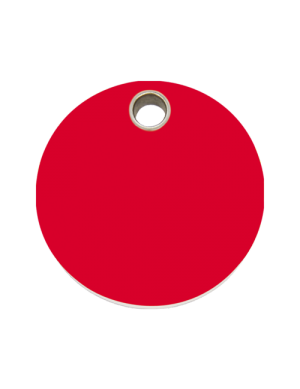 Red Circle Pet Tag