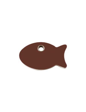 Brown Fish Pet Tag
