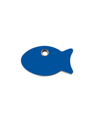 Dark Blue Fish Pet Tag