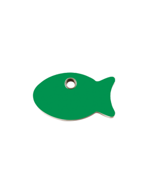 Green Fish Pet Tag