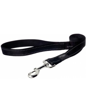 Rogz Utility Reflective Stitching Dog Lead - Black