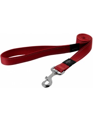 Rogz Utility Reflective Stitching Dog Lead - Red