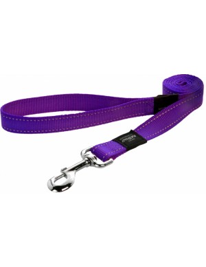 Rogz Utility Reflective Stitching Dog Lead - Purple